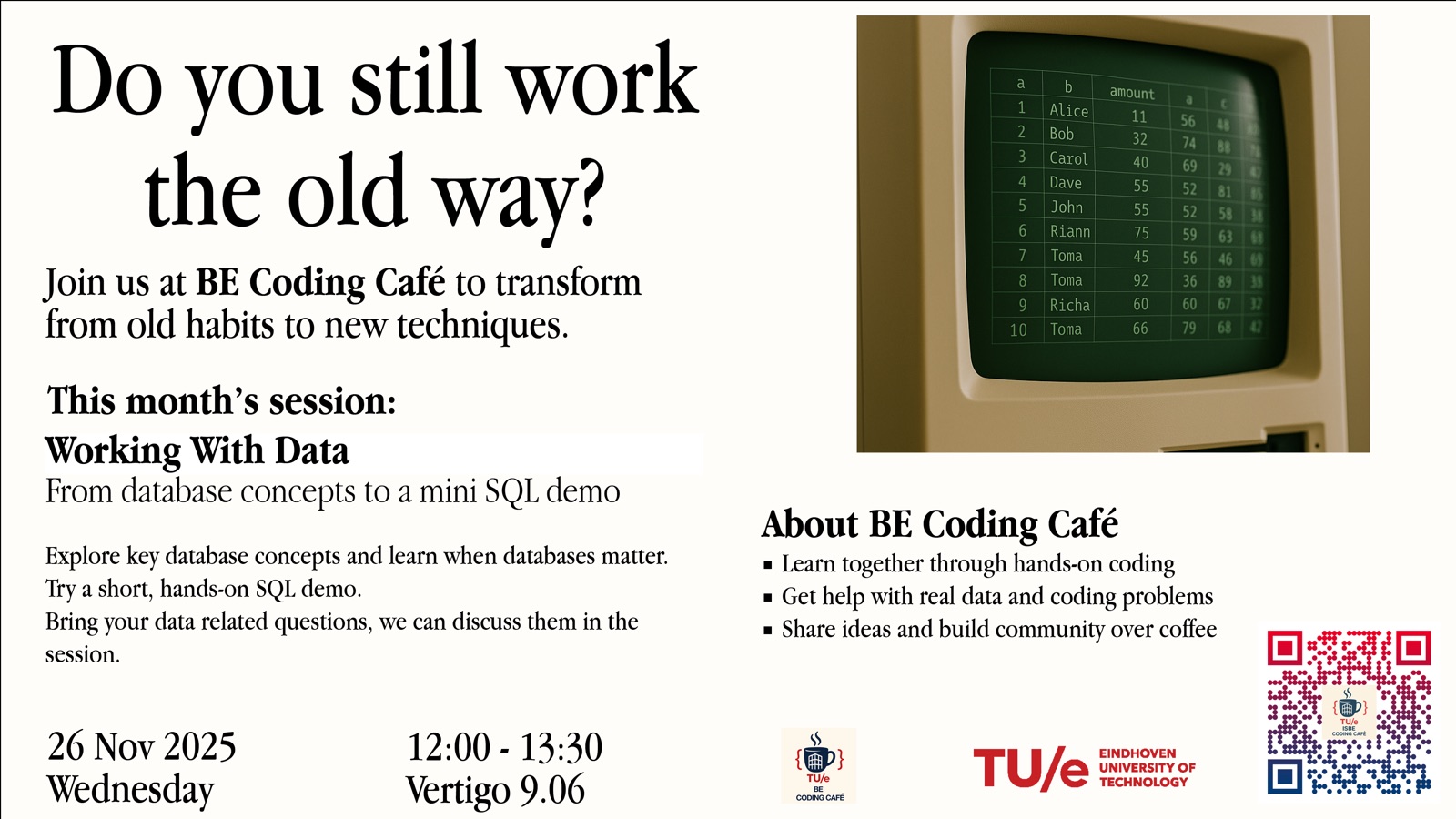 Poster for Working with Data