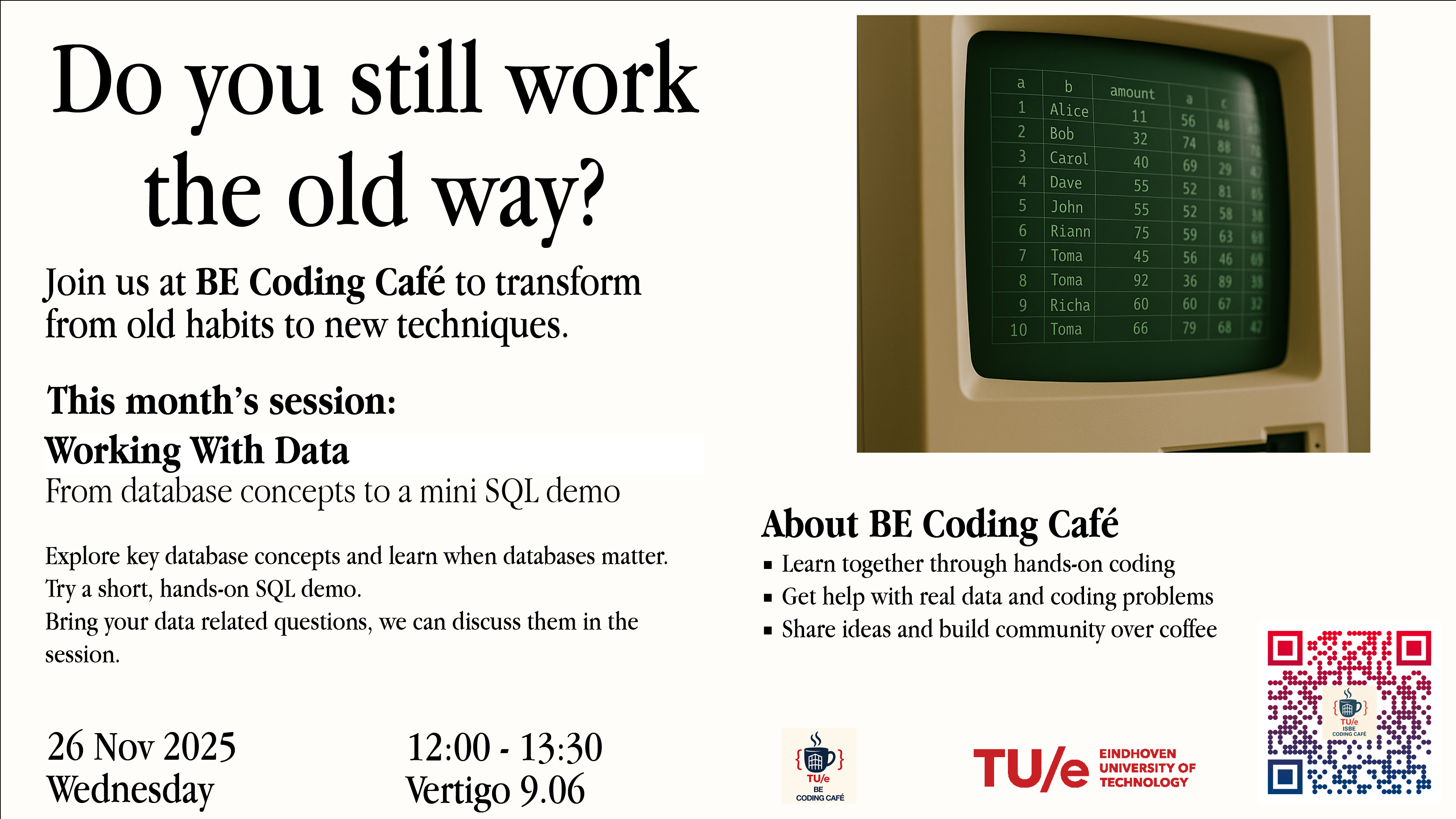 Poster for Working with Data